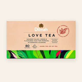 Dilmah Love Tea – 80 gourmet tea bags gift box, Ceylon black, green and flavoured teas