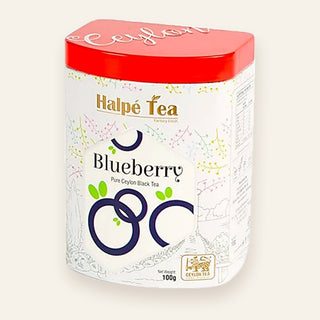 Halpe Tea Blueberry – 100g pure Ceylon black tea tin