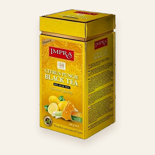 Impra Citrus Punch – 200g big leaf flavoured Ceylon black tea tin