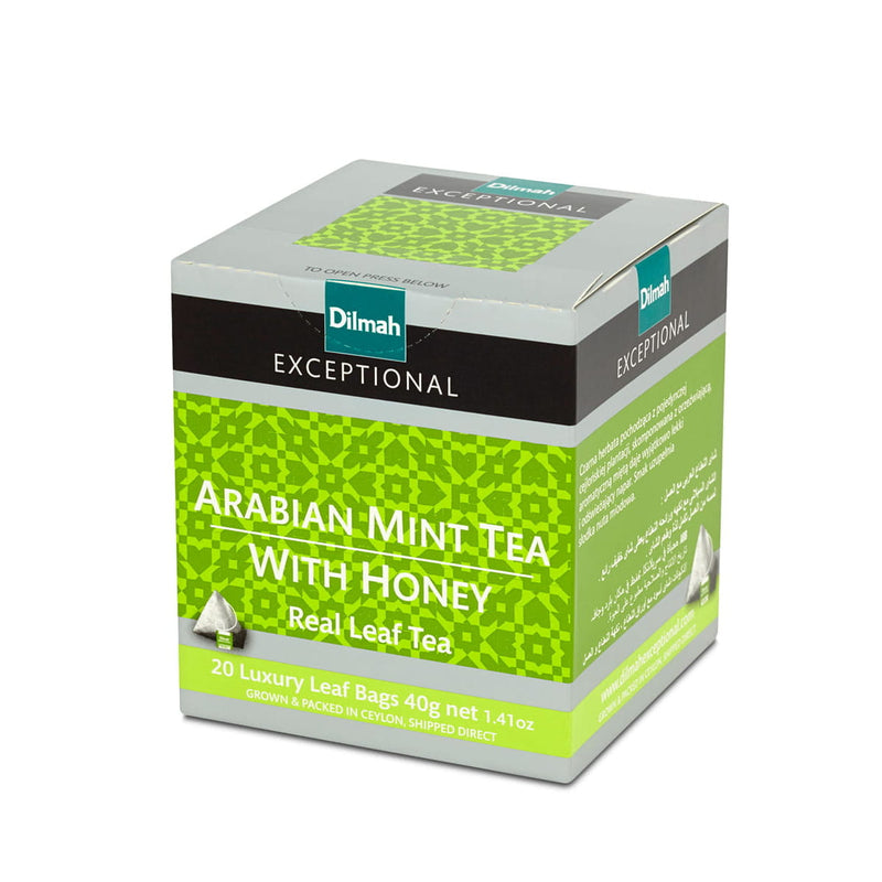Dilmah Arabian Mint Tea with Honey – 20 tea bags, single estate Ceylon black tea